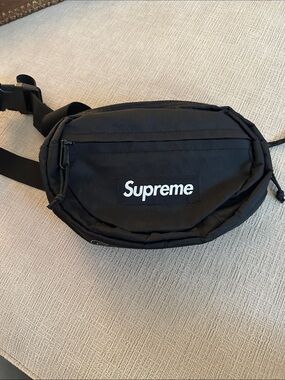 Supreme Black Waist Bag